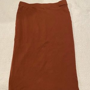 Burnt Orange pencil Skirt